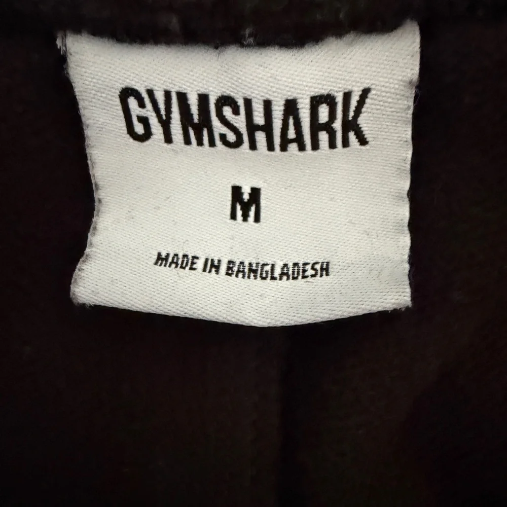 Gymshark EUC Black Tapered Joggers Athletic Fleece Sweatpants Men’s M Gym Fit - Picture 13 of 16